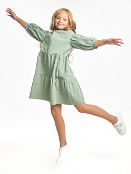 Нарядное платье праздничное модная детская одежда UD 7458 фисташка - Mini maxi фото 8