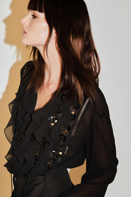Blusa con detalles decorativos - H&m фото 4