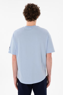 Erkek Long Fit Bisiklet Yaka A__k Mavi Basic Ti__rt Sepette S_rpriz _ndirim - U.s. polo assn фото 6