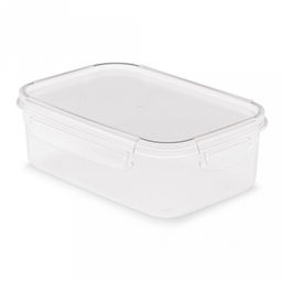 Контейнер для продуктов пластмассовый Прайм 1,6л, 22х16х7,5см, прямоугольный, на защелках, подходит для СВЧ (Россия)