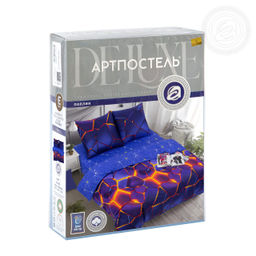 Постельное белье Мерцание (поплин DE LUXE) Евро/Пододеяльник: 1 шт. - 215*200; Простыня: 1 шт. - 215*240; Наволочка: 2 шт. - 70*70; DE LUXE - Артпостель фото 7