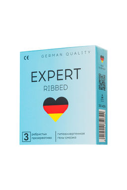 Презервативы EXPERT Ribbed Germany 3 шт. (ребристые)