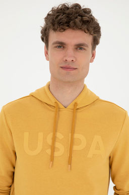 Мужской горчичный базовый свитшот Неожиданная скидка в корзине - U.s. polo assn фото 9