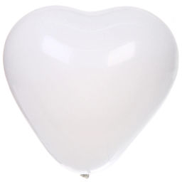 Цена за 2 шт. Воздушные шары"Сердце" 10"/25 см (набор 50 шт), белый/розовый/красный