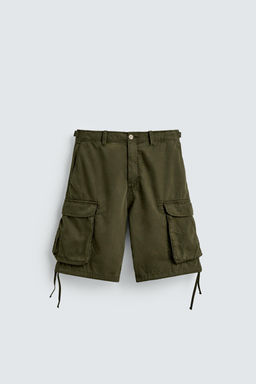 BERMUDA CARGO RELAXED FIT / Khaki - Zara фото 7