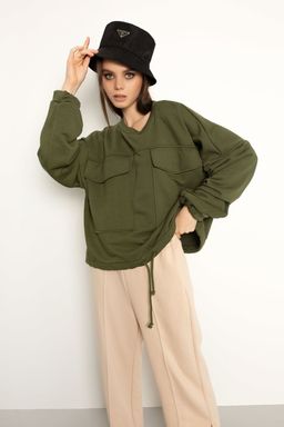 Костюм AURA 8005-164 хаки+кремовый  фото 5