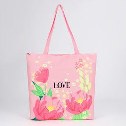 Сумка-шопер Love на молнии, 37*32*10см - Nazamok фото 7