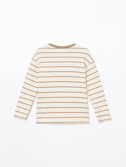 Bisiklet Yaka ?izgili Erkek ?ocuk Ti??rt