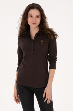 Kad_n Koyu Kahverengi Basic Sweatshirt