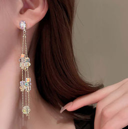 Серьги длинные на гвоздиках арт. 13 2470 (id 270849) - Rada фото 2