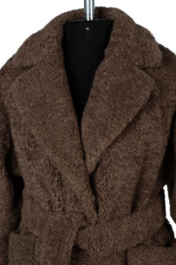 02-3195 Пальто женское утепленное (пояс) - El podio фото 13