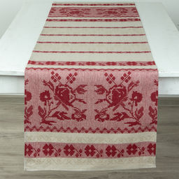 24С170-ШР+К 43*150 Рушник Белорусский цв. 1 рис. 810 красный