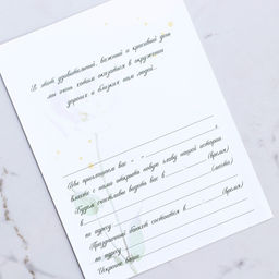 Цена за 8 шт. Приглашение на свадьбу в крафтовом конверте «Белые розы», 10 х 15 см.