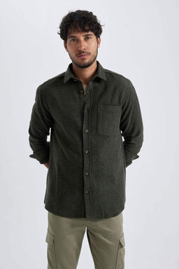 Рубашка Lumberjack с длинным рукавом стандартного кроя - Defacto фото 7