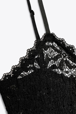 LACE STRAPPY TOP - Zara фото 7