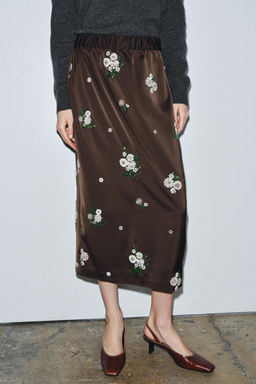 ZW COLLECTION LIMITED EDITION SEQUIN EMBROIDERED SKIRT - Zara фото 3