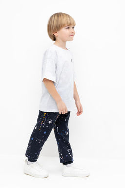 КР 400529/индиго,космические брызги брюки для мал