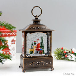 Светильник настольный новогодний 14х8х27 / NG206-26 /уп 12/ музыкальный