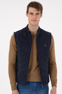 Мужская темно-синяя кожаная куртка Неожиданная скидка в корзине - U.s. polo assn фото 3