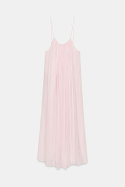 VESTIDO MIDI GASA VOLUMEN / Chicle - Zara фото 4