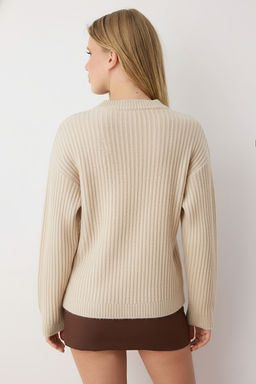 Haki Yumusak Dokulu Dugme Detayl? Triko H?rka TWOAW26HI00093 - Trendyolmilla фото 13