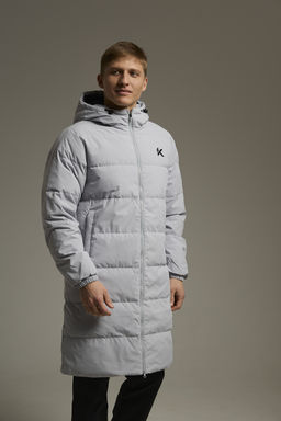 Пуховик средней длины Серый KT Mid-Long Down Jacket