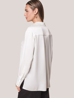 D29.275 Блузка женская натуральный белый