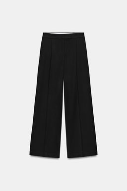 PANTALON ANCHO PINZAS / Negro - Zara фото 9