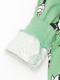 Bisiklet Yaka Mickey ve Arkada?lar? Bask?l? Erkek Bebek Sweatshirt - Waikiki фото 3