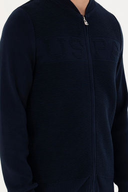 U. S. Polo Assn Мужской темно-синий трикотажный кардиган - U.s. polo assn фото 20