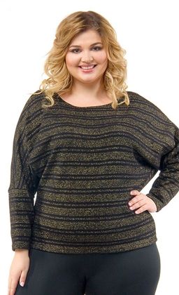 блуза свободного покроя. Рукава летучая мышь. Из трикотажного полотна с великолепным блеском.