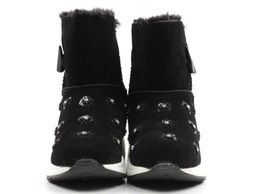 04-HW872-1 BLACK Дутики женские зимние (искусственные материалы) - Фабричный китай фото 9