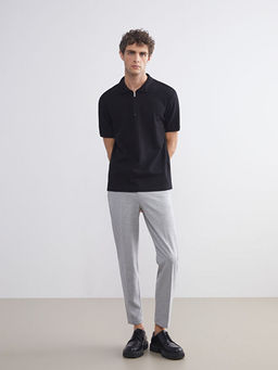 Polo Yaka Penye Erkek Ti??rt