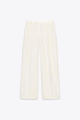 WIDE-LEG TROUSERS WITH DOUBLE WAISTBAND - Zara фото 8