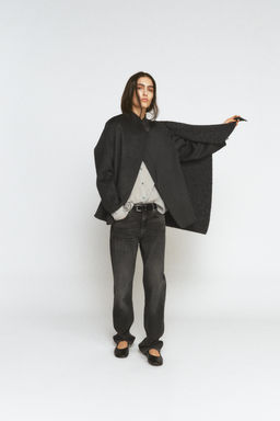 WOOL BLEND BLAZER WITH SCARF ZW COLLECTION - Zara фото 5