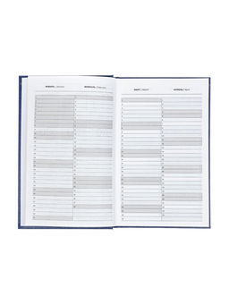 Ежедневник датированный Calligrata, А5, 2026, твёрдая обложка из бумвинила, 168 листов, синий фото 9