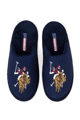 Мужские темно-синие домашние тапочки Неожиданная скидка в корзине - U.s. polo assn фото 6