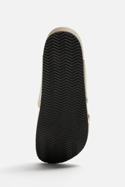 CROSS-STRAP LEATHER SANDALS - Zara фото 4