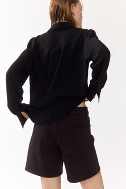 Vaquero corto de talle alto - H&m фото 11