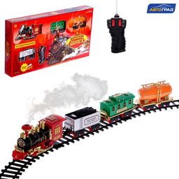 Железная дорога Скорый поезд, радиоуправление, эффект дыма