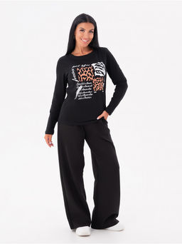 Лонгслив Форэвэр женский черный - София фото 2