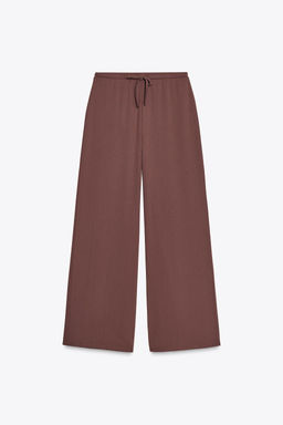 TEXTURED STRAIGHT LEG TROUSERS - Zara фото 5