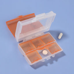 Цена за 2 шт. Таблетница «Комбо», 9×7×3.5 см, 7 секций, цвет МИКС