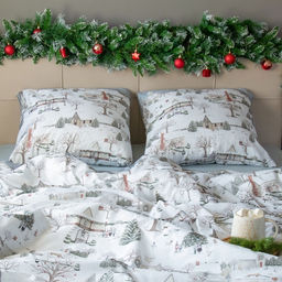 Постельное бельё Этель Winter countryside 2 сп 175х215 см, 200х220 см,70х70 см -2 шт,поплин 125 г/м2 фото 7