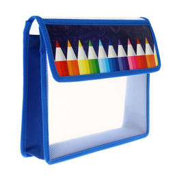 Папка для тетрадей А5 (230 х 190 х 50 мм), с клапаном на липучке, пластик/текстиль, Calligrata, Карандаши  фото 2