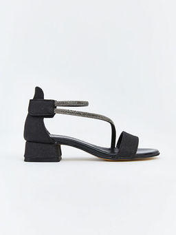 Ta?l? K?z ?ocuk Topuklu Ayakkab?