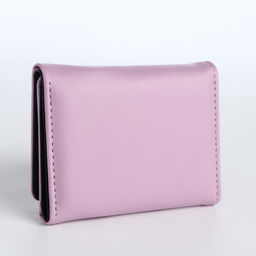 Кошелёк «Цветочек», маленький, для девочки, на кнопке, сиреневый