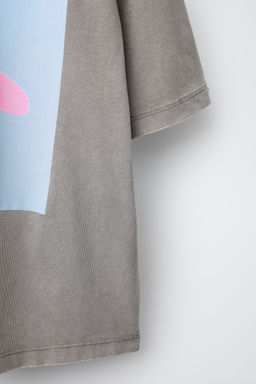 LADY GAGA WASHED-EFFECT T-SHIRT - Zara фото 4