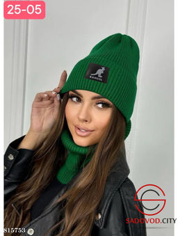 Набор 2в1 шапка и снуд женский - Bruno фото 9