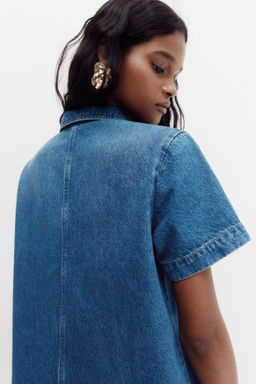 Vestido denim con cuello camisero - H&m фото 5